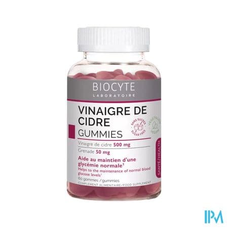 BIOCYTE VINAIGRE CIDRE GUMMIES 60 — Pharmacie Manin