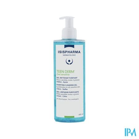 TEEN DERM GEL SENSITIVE NETT 400ML