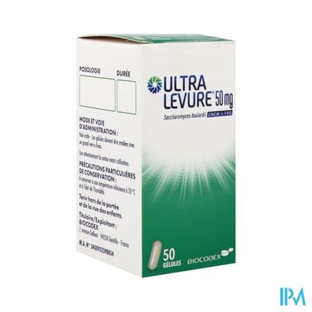 ULTRA LEVURE 50MG GELULE 50