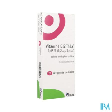 Vitamine B12 Thea 0.05% 0mg2/0ml4 Collyre Unid 20 — PHARMACIE DES CLINIQUES