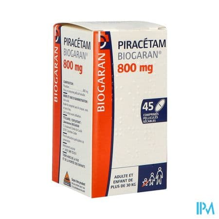 Piracetam Biogaran 800mg Comprime Secable 45 — Pharmacie de Vienne Blois