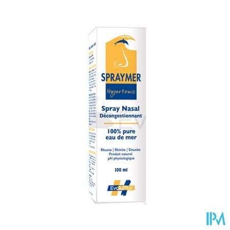 Evoluplus Spraymer Hypertonic Decongestionnant Spray 100ml — Pharmacie de la Mairie Montataire