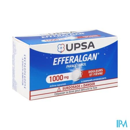 Efferalgan 1000mg Comprime Effervescent 8