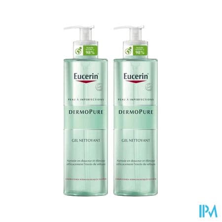 EUCERIN DERMOPURE GEL NETT 400MLX2