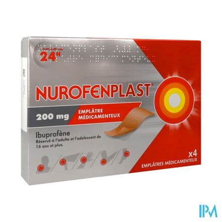 NUROFENPLAST 200MG EMPLATRE 4 — Pharmacie du Vieux Montreuil