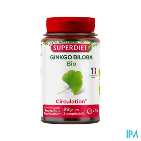 SUPERDIET GINKGO BIO CPR45 — Pharmacie Pharmagreen Boucicaut