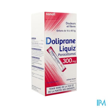 DOLIPRANELIQUIZ 300MG SACHET S/S12