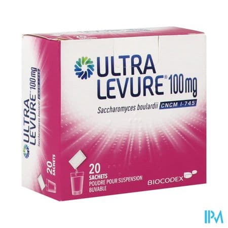Ultra Levure 100mg Poudre Pour Suspension Buvable Sachet 20