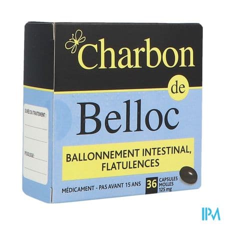 CHARBON DE BELLOC 125MG CAPS 36 — Pharmacie Cannes Riviera