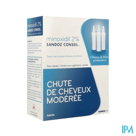 MINOXIDIL 2% SANDOZ C SOL EXT60ML3 — Pharmacie Pharmavance Beaubourg