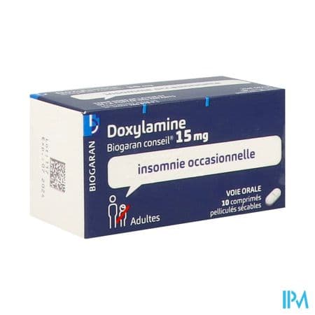 DOXYLAMINE 15MG BIOG CONS CP SEC10 — Pharmacie Normande