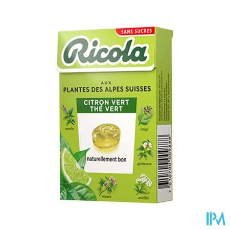 RICOLA BONBON SS SUC CIT VERT50G — Pharmacie Apothical Carré Sénart