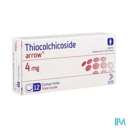 Thiocolchicoside Arrow 4mg Comprime 12 — Pharmacie Boulogne Print