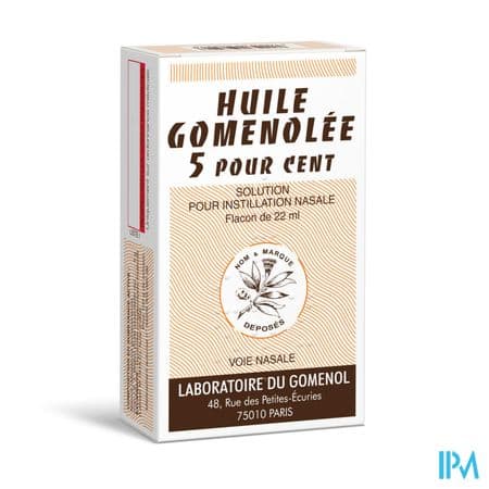Huile Gomenolee 5% Solution Pour Instillation Nasale 22ml — Pharmacie Juin