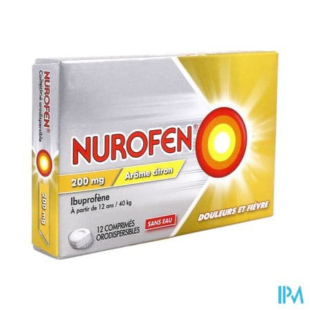 Nurofen 200mg Citron Comprime Orodispersible 12