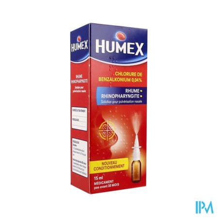 Humex Rhume Rhinopharyngite 0.04% Solution Pour Pulverisation Nasale 15ml — Pharmacie du Maillon