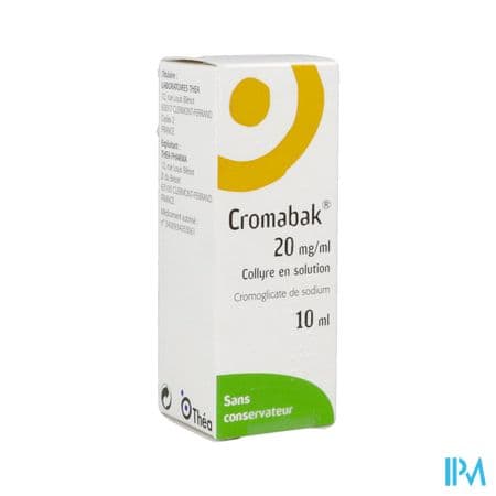 CROMABAK 20MG/ML COL 10ML — Pharmacie porte de la villette
