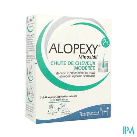 Alopexy 2% Solution Pour Application Cutanee 60ml X3