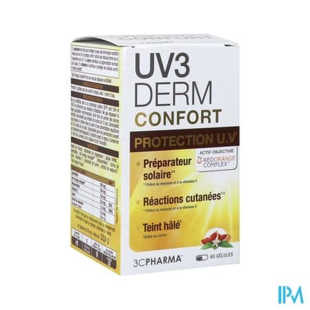 3c Pharma Uv3derm Confort Gelule 60