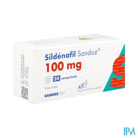 Sildenafil Sandoz 100mg Comprime Secable 24 — Pharmacie Lafayette de Douai