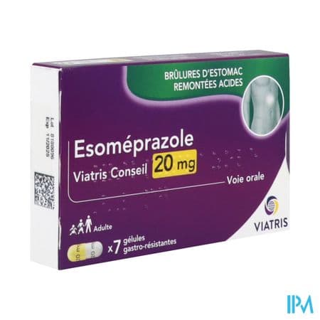 ESOMEPRAZOLE 20MG VTS CONS GEL 7