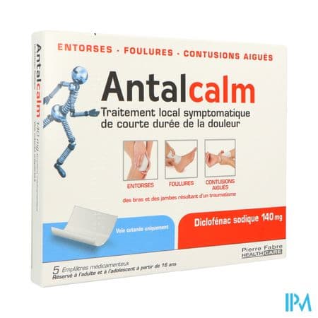 ANTALCALM 140MG EMPLATRE 5