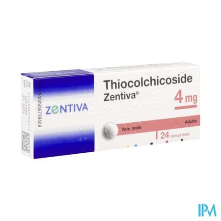 Thiocolchicoside Zentiva 4mg Comprime 24 — Pharmacie Arc saint-mandé