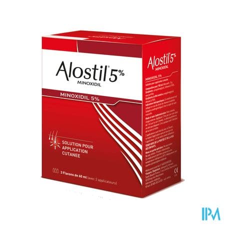 Alostil 5% Solution Pour Application Cutanee 60ml X3