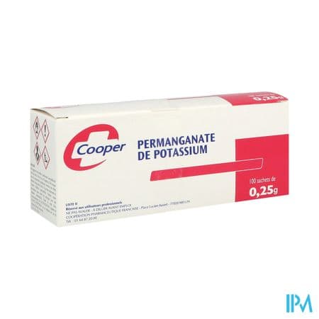 PERMANGANATE K 0,25G SACH 100