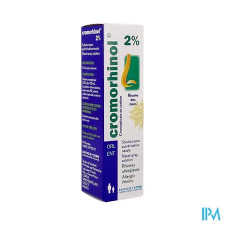 CROMORHINOL 2% PULV NAS 15ML — Pharmacie Gueriniere