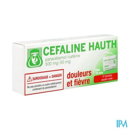 Cefaline Hauth 500mg/50mg Poudre Orale Sachet 10 — Pharmacie du Maillon