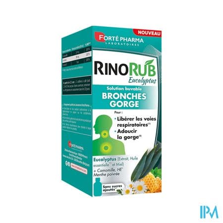 Forte Pharma Rinorub Bronches Gorge Solution Buvable 120ml