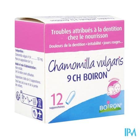 Boiron Chamomilla Vulgaris 9ch Suppositoire 12