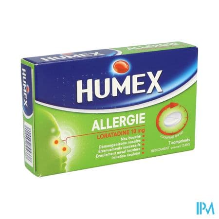 HUMEX ALLERGI LORATADINE 10MG CPR7
