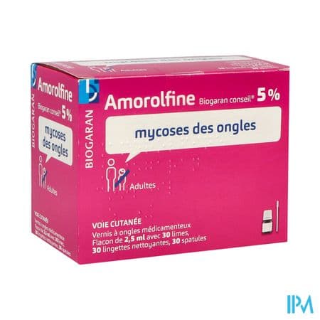 Amorolfine Biogaran Conseil 5% Vernis Ongles 2ml5