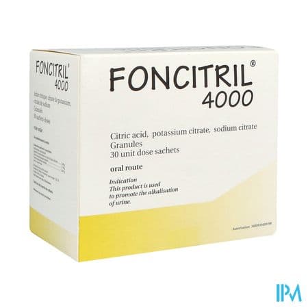 FONCITRIL 4 000 SACHET 30 — Pharmacie Européenne 24/24 de la place de clichy