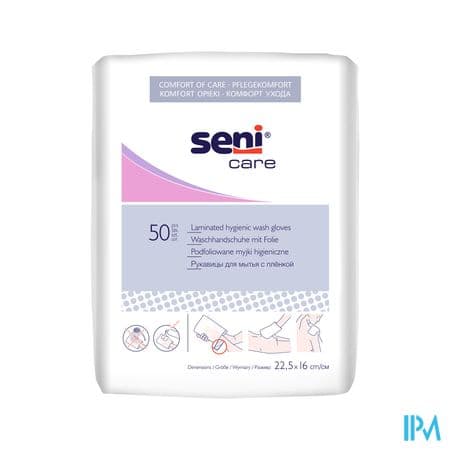 Seni Care Gant Toilette Non Tisse Usage Unique 50 — Pharmacie SO OUEST