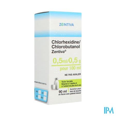 CHLORHEXIDINE/CHLOROBUT ZTV 90ML — Grande Pharmacie de la Rode