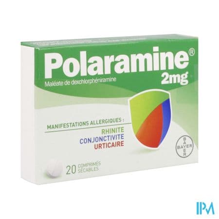 POLARAMINE 2MG CPR SECABLE 20