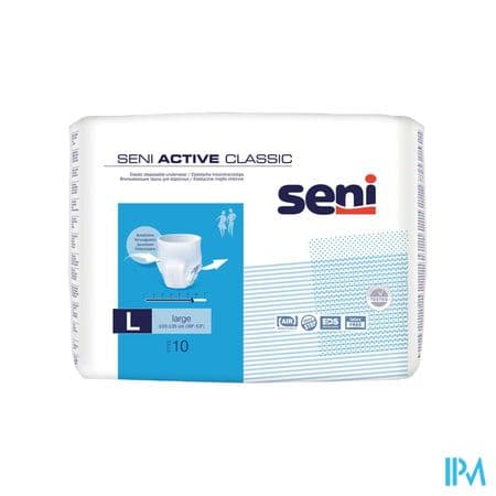 SENI ACTIVE CLASSIC PANTS L 10 — Pharmacie porte de la villette