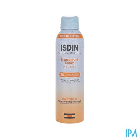 ISDIN TRANSP WET SKIN 30 SPR 250ML — Pharmacie du Bien Etre