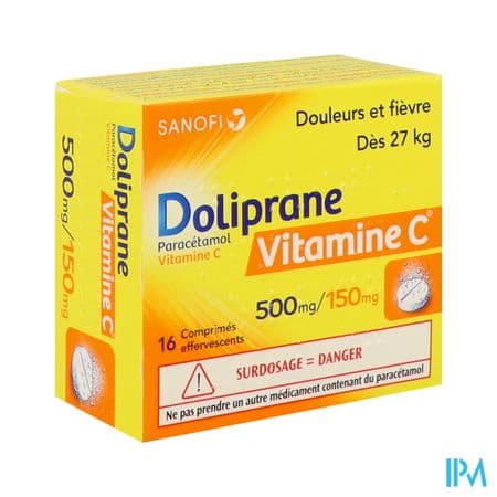 DOLIPRANEVIT C 500/150MG CPR EFF16