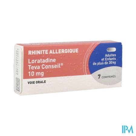 Loratadine Teva Conseil 10mg Comprime 7