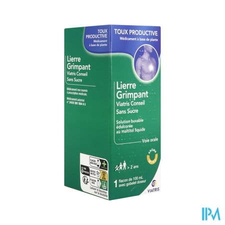 Lierre Grimpant Viatris Conseil Sans Sucre Solution Buvable 100ml — Pharmacie Roquette Arles by Nexum