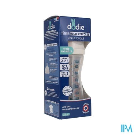 Dodie Teat Ring Biberon Rose +3mois 270ml