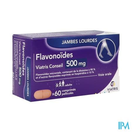 FLAVONOIDES 500MG VIATRIS CPR 60