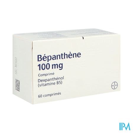 Bepanthene 100mg Comprime 60 — Pharmacie Pharmavance Puteaux