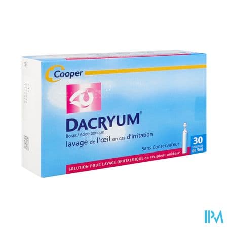 DACRYUM SOL LAV OPHT UNIDOSE 30 — Pharmacie Comedie