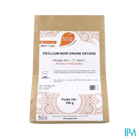 Iphym Psyllium Noir Graine Entiere 100g