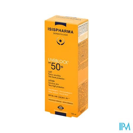 UVEBLOCK SOL SPF50+ LAIT 100ML — Pharmacie porte de la villette